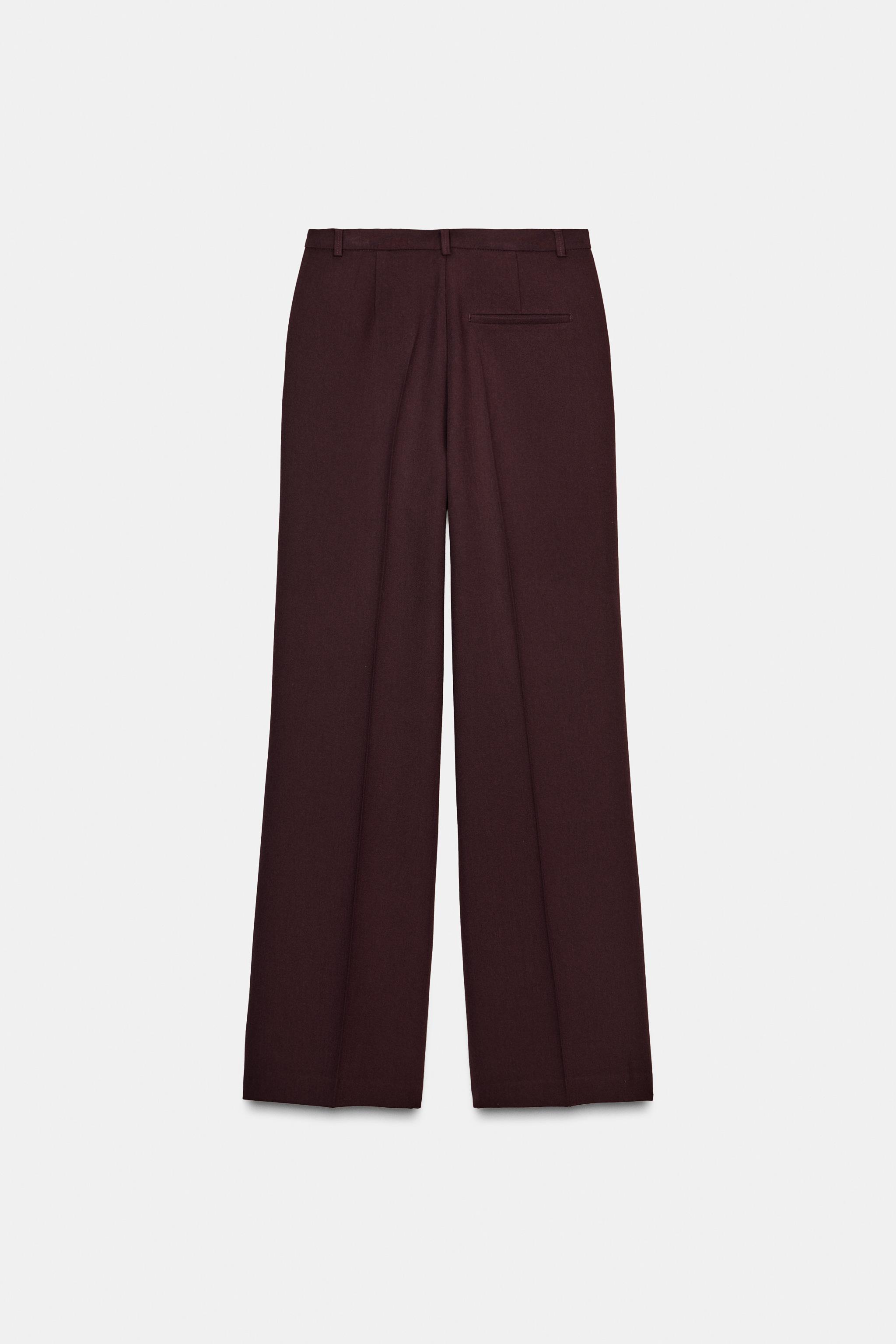HIGH-WAISTED STRAIGHT LEG PANTS
